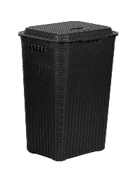 CESTO 60 LITROS RATAN - PRETO