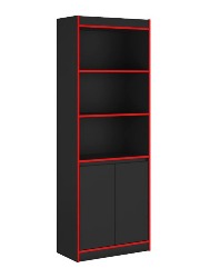 ARMARIO GAMER GTX PRETO AC/VERMELHO
