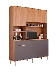 ARMÁRIO KIT LARA 1,5MT 6 PORTAS 1 GAVETA