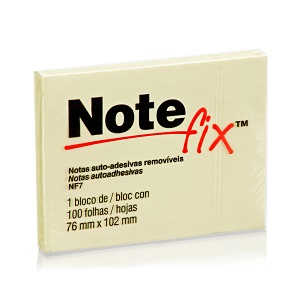 POST IT 76X102 C/100FLS NOTEFIX AMARELO