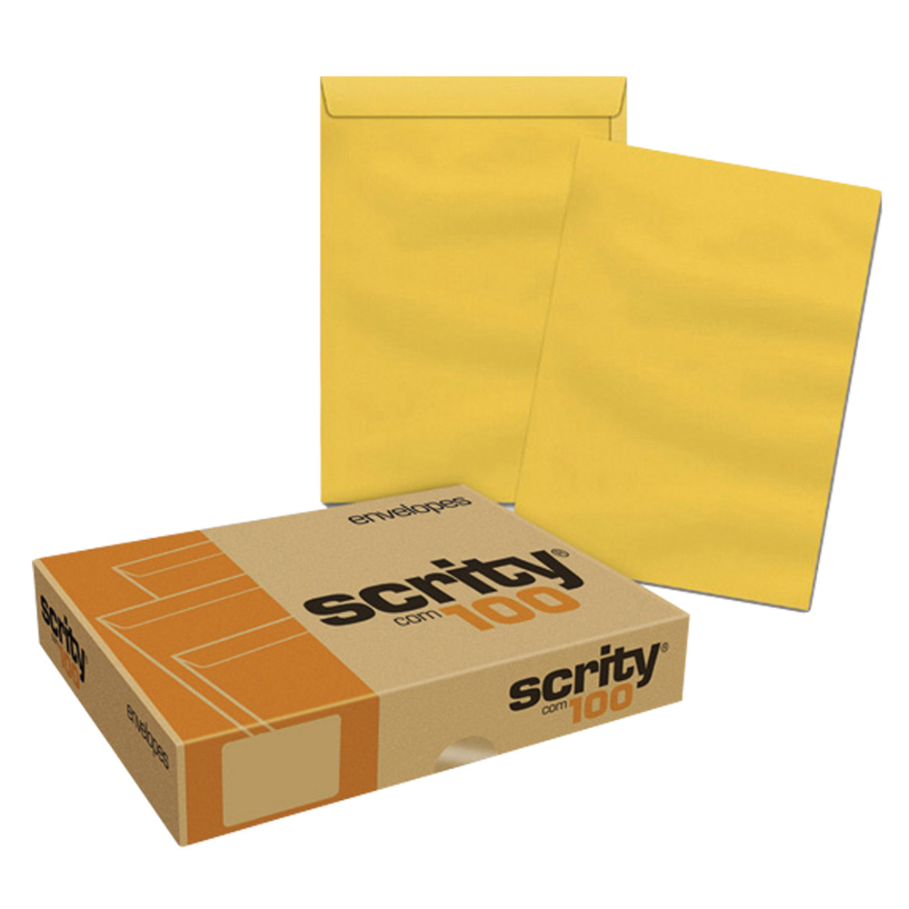 ENVELOPE SACO OURO SCRITY 16X22 C/100UN