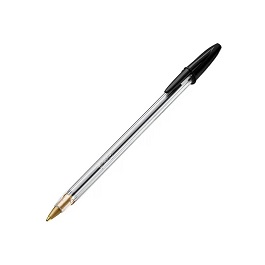 CANETA BIC CRISTAL MEDIA 1.0 COR PRETA