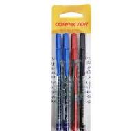 CANETA BLISTER COMPACTOR 0.7B C/04 SORT