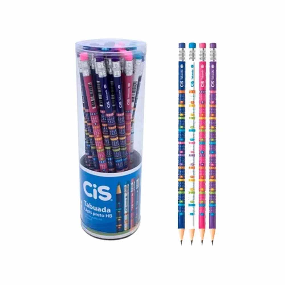 LAPIS CIS TABUADA C/BORRACHA HB