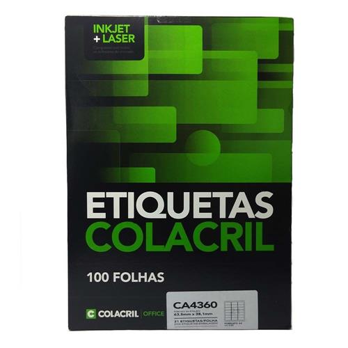 ETIQUETA J.TINTA 025.4 X 101.6 CX 100FLS