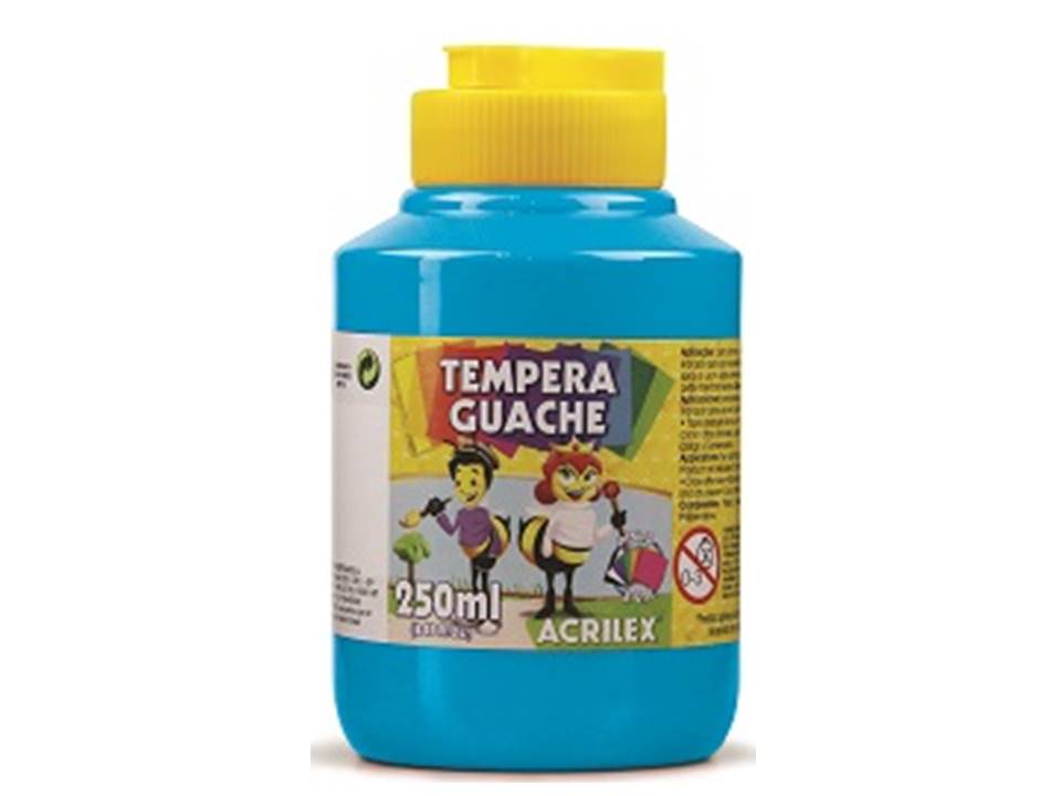 Tinta Guache Acrilex 250ml  - Azul aço