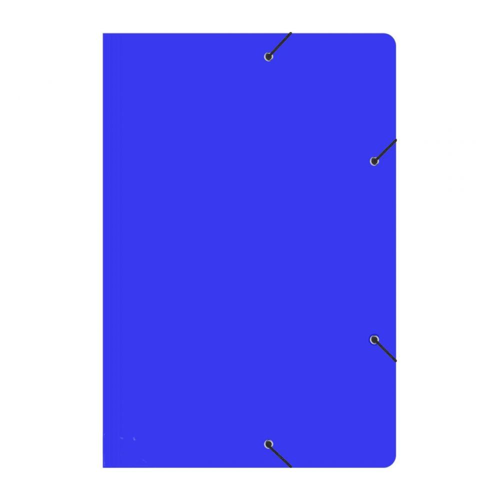 Pasta Aba Elástico Papelão Padrão Azul Frama