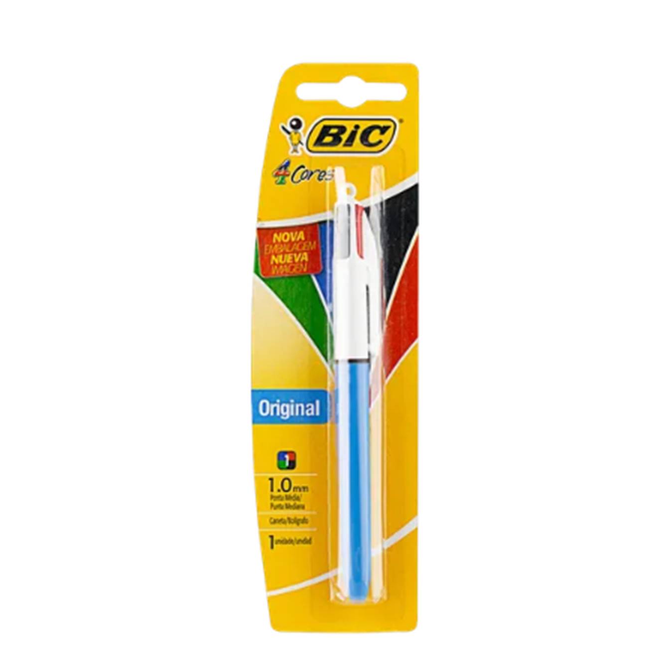 CANETA BLISTER BIC 04 CORES 1.0