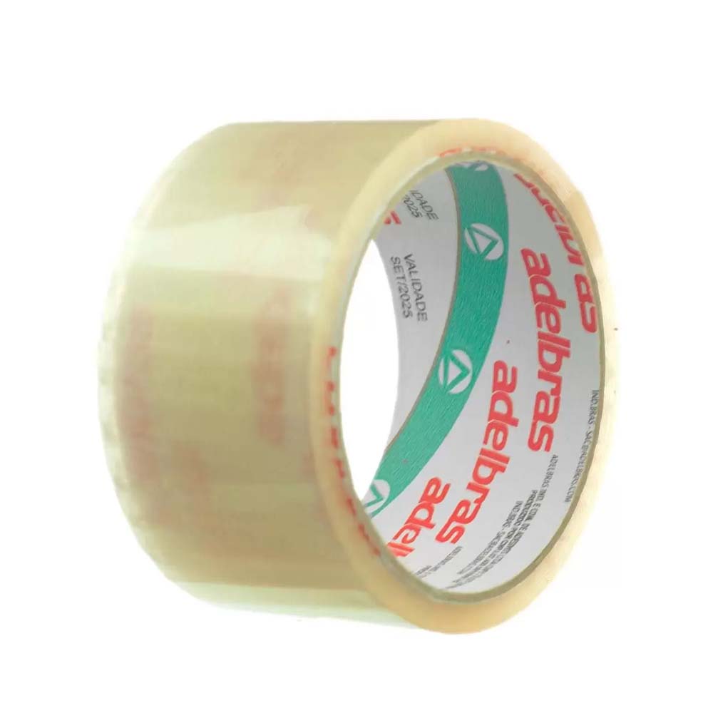 Fita Qualitape Transparente Adelbras 4,8cmx40m