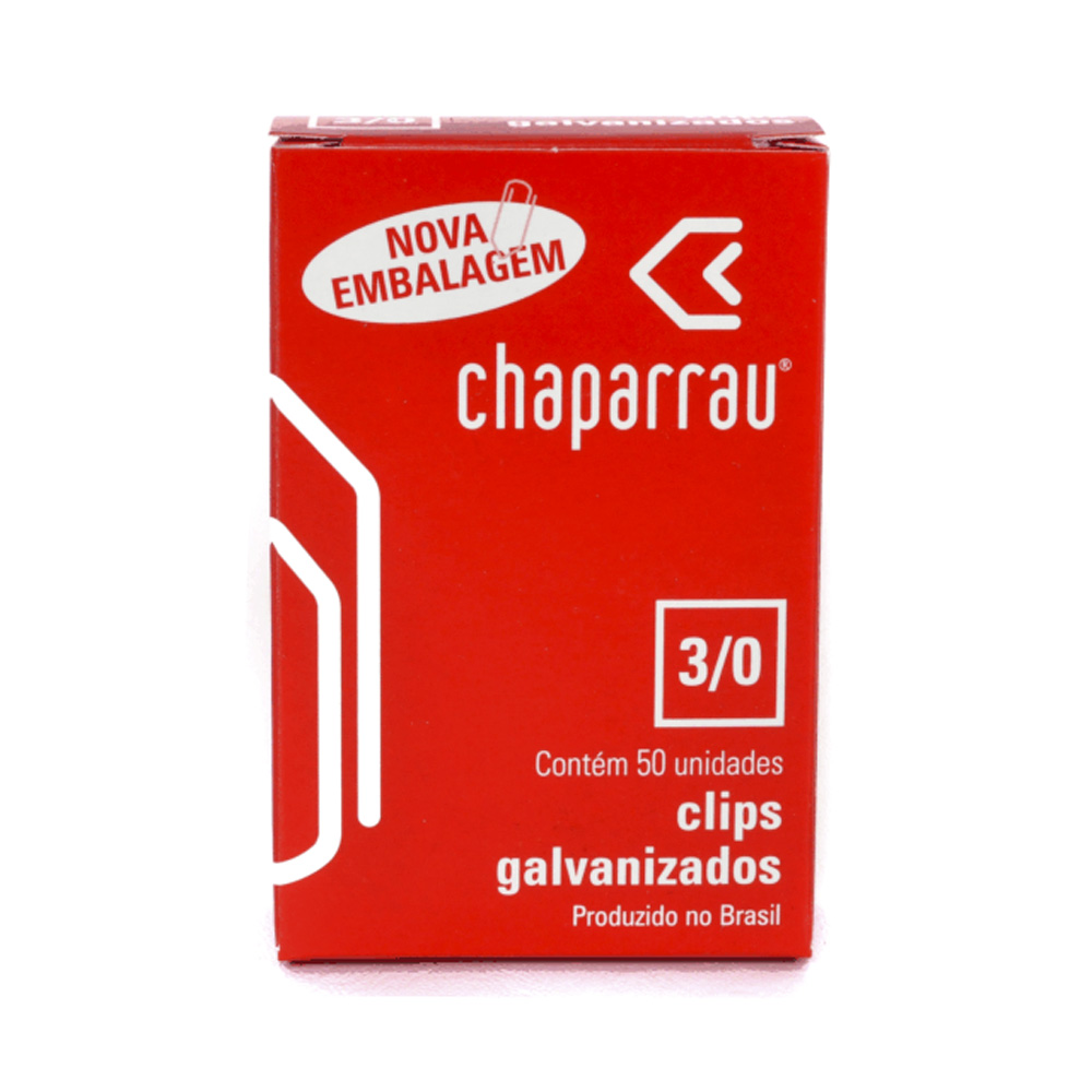 Clips Galvanizado N.3/0 Caixa 50 Unidades Chaparrau