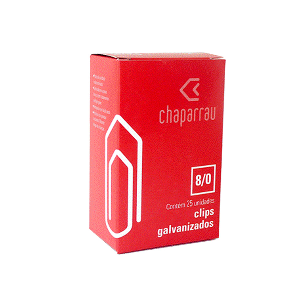 CLIPS CHAPARRAU 8/0 CX C/025 UN GALV.