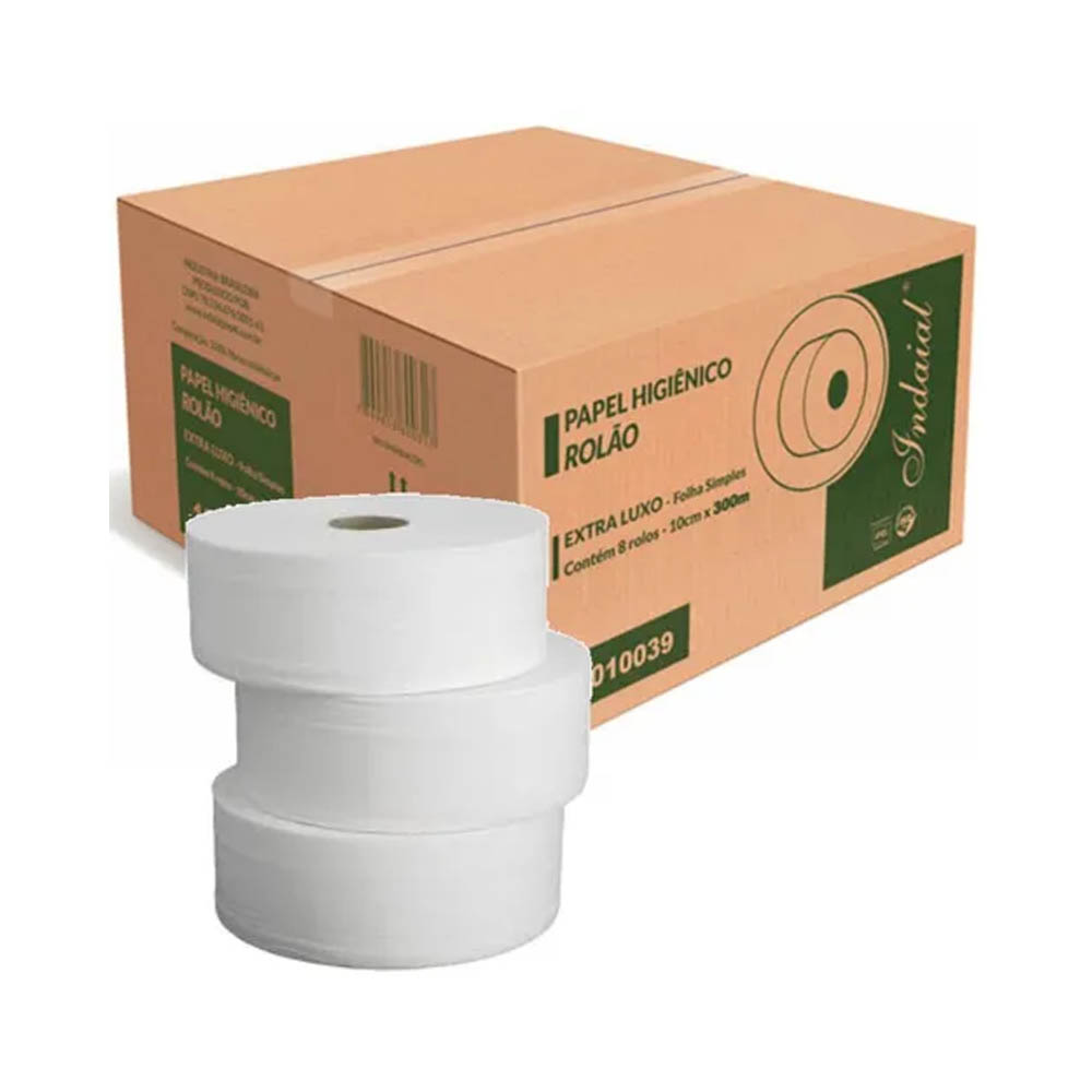 PAPEL HIG.BIG C/08X300M BRANCO 17GR-10CM
