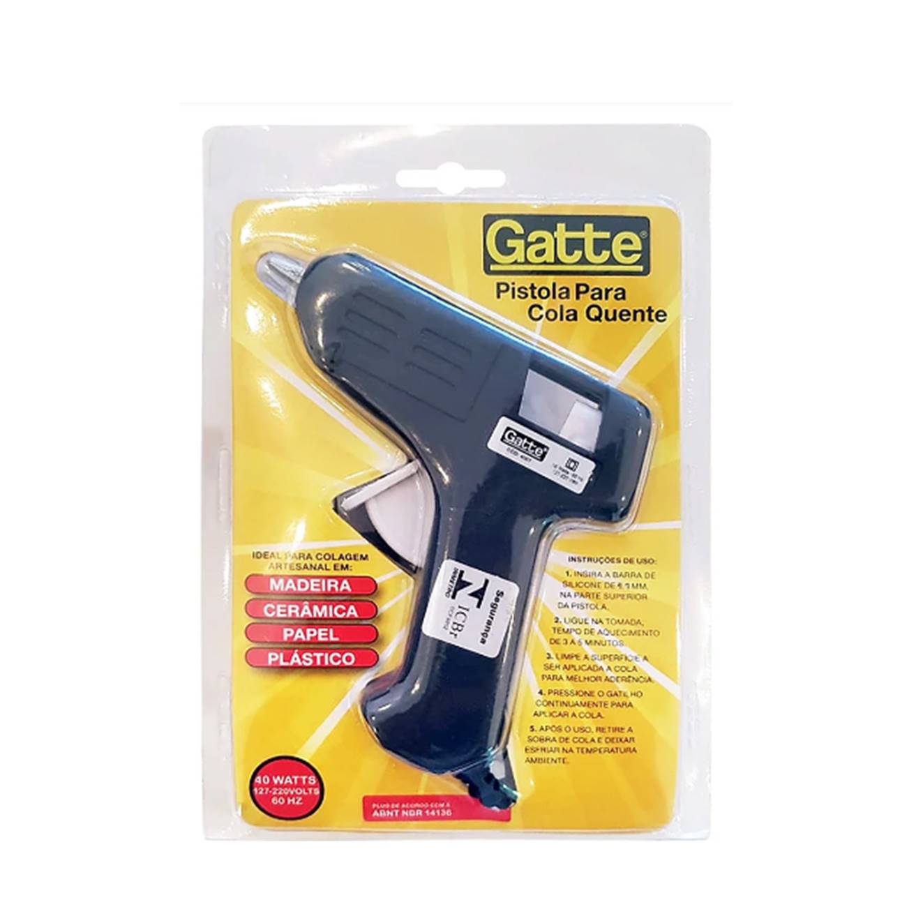 PISTOLA COLA QUENTE MAKE 40W GRANDE