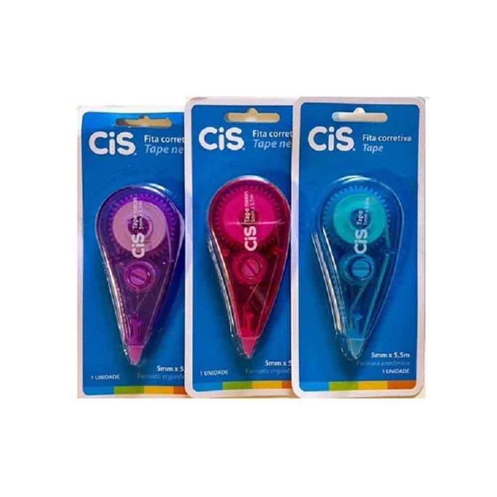 CORRETOR FITA 5MM X 5,5 MTS TAPE NEON