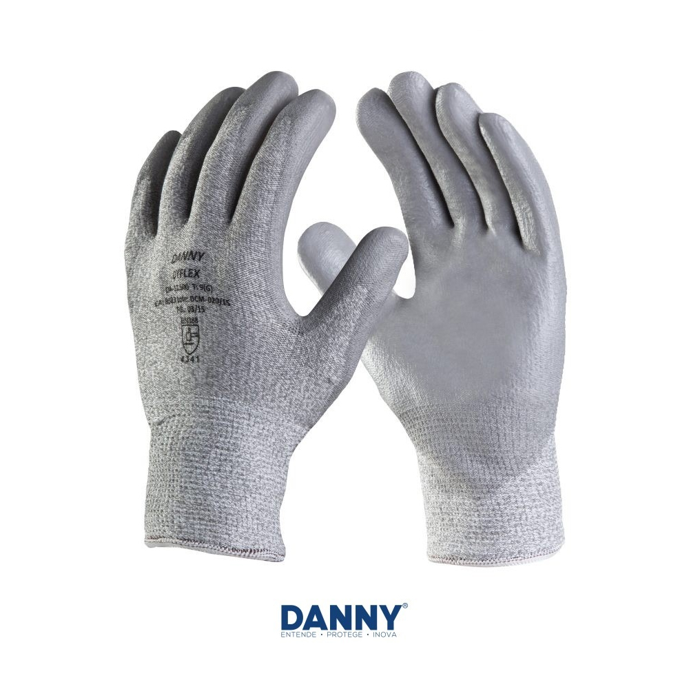 LUVA DANNY DYFLEX CINZA GRANDE