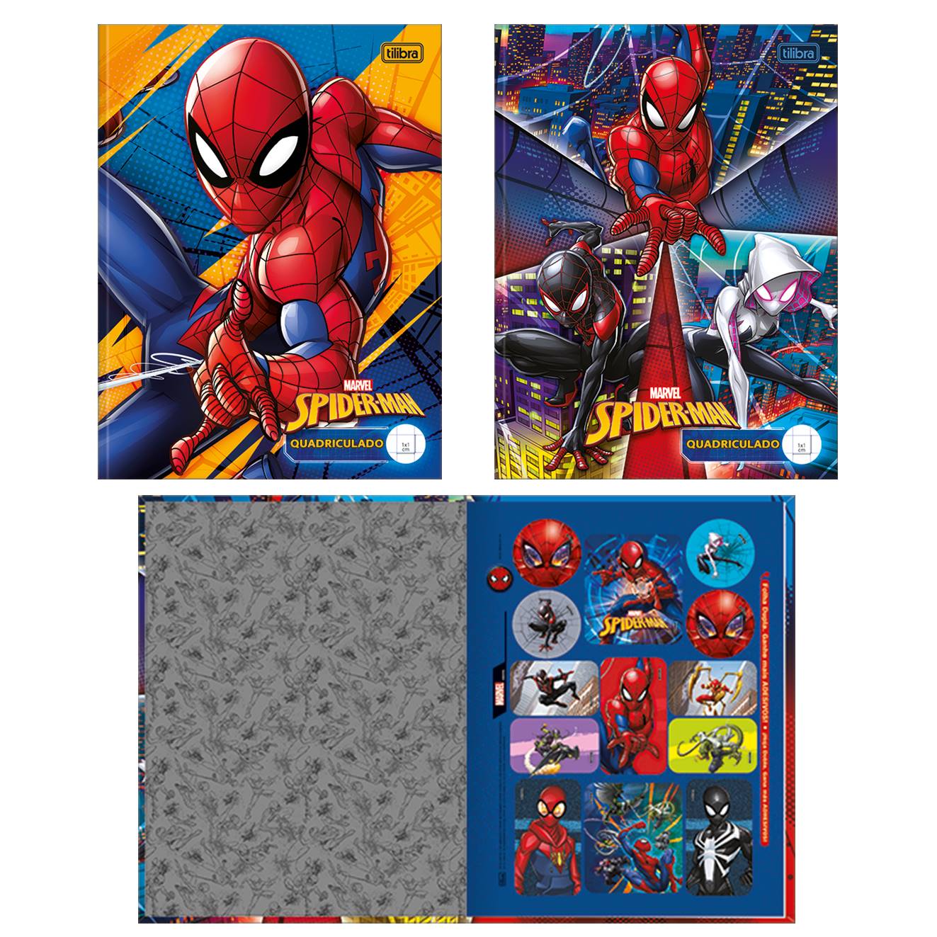 Caderno Pedagogico Caligrafia Homem-Aranha - Tilibra -