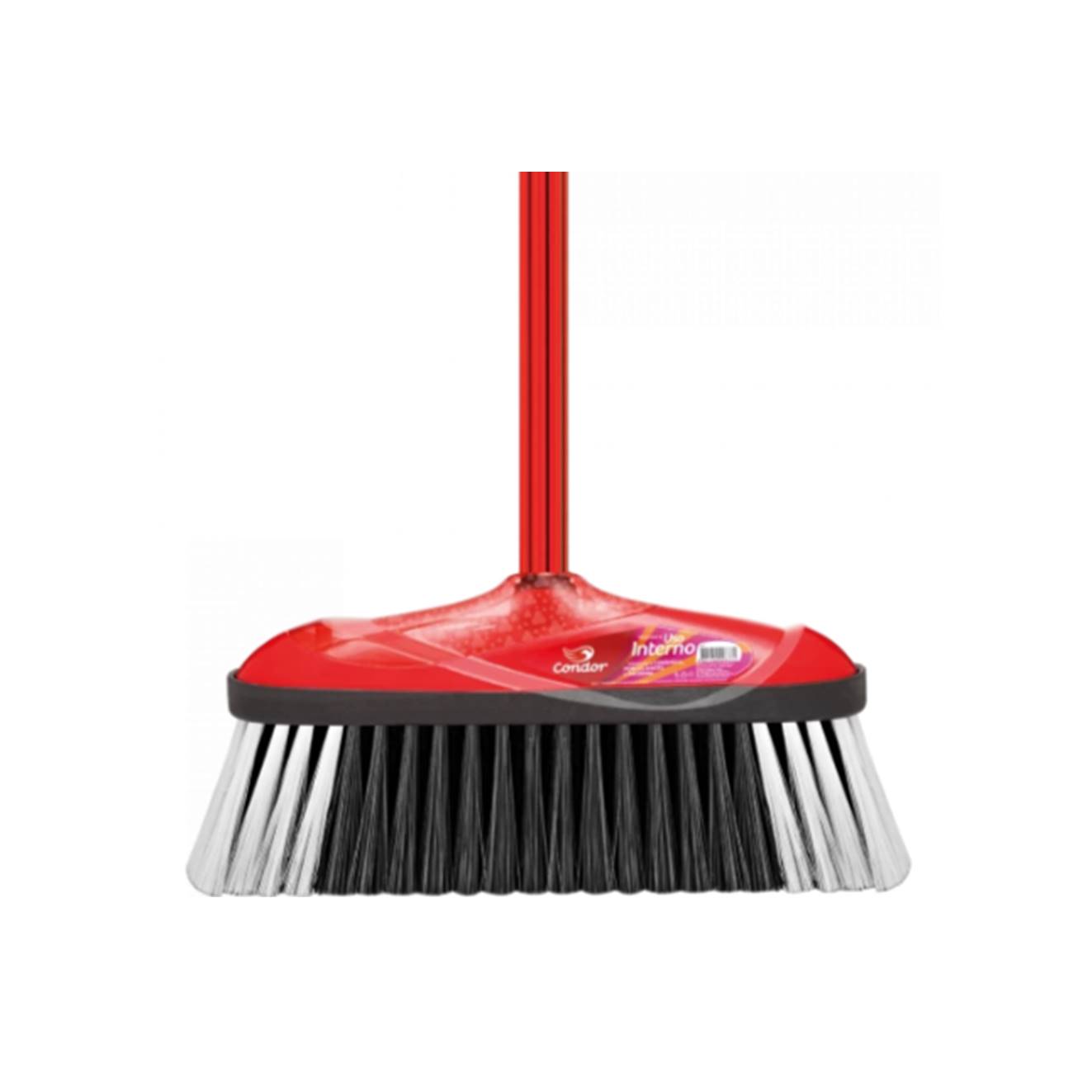 Vassoura Condor Uso Interno V-9 Com Cabo Vermelha