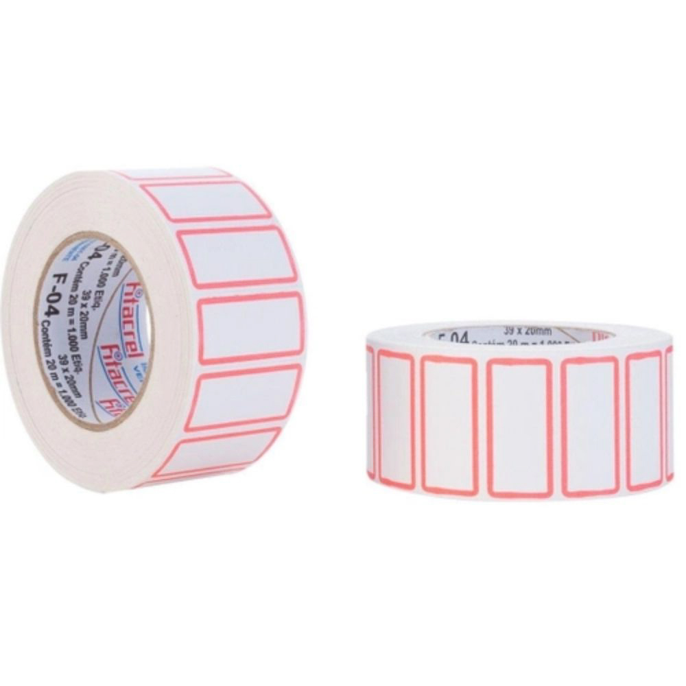 ETIQUETA F04 39 X 20MM C/1.000 UN