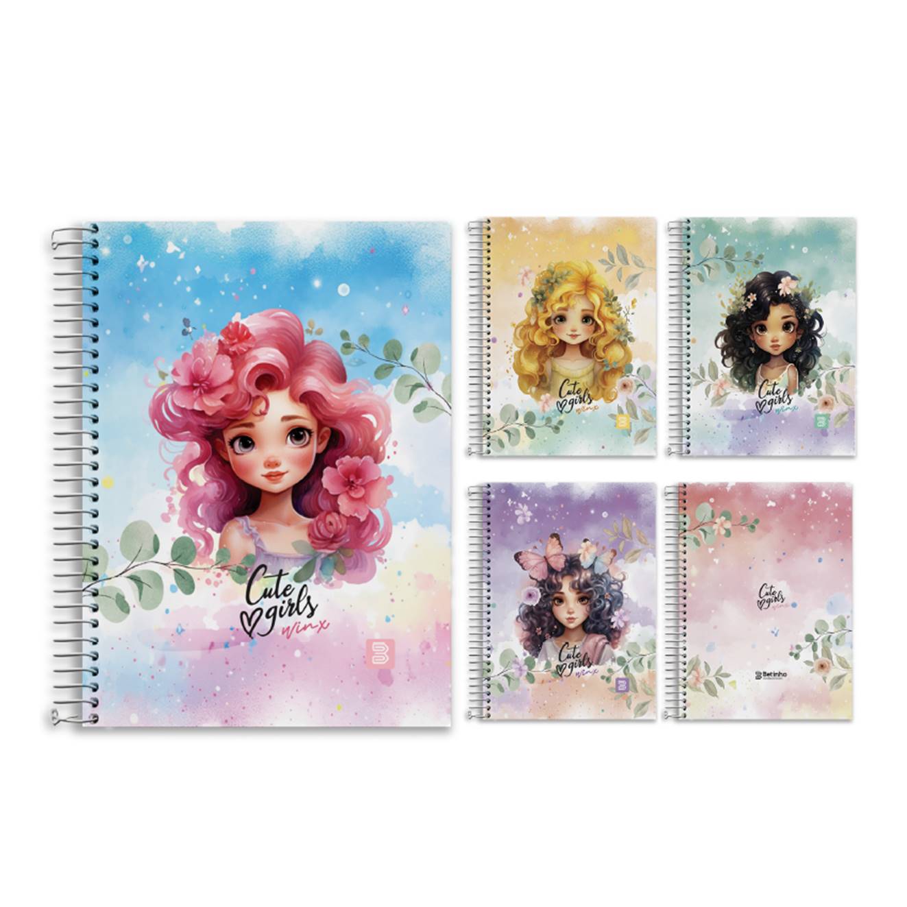 CAD.10 X 1 C.DURA 160FLS CUTE GIRL M.P