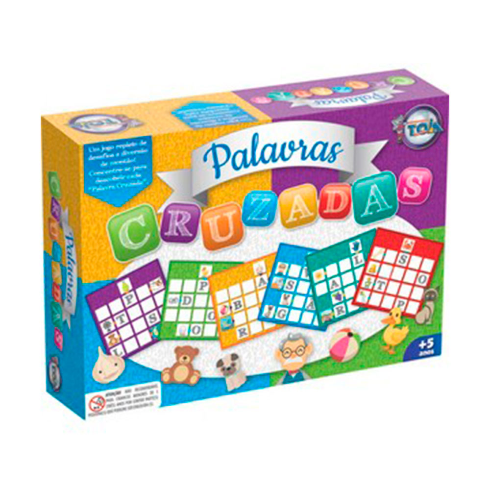 Jogo Educativo Palavras Cruzadas Toia Brinquedos