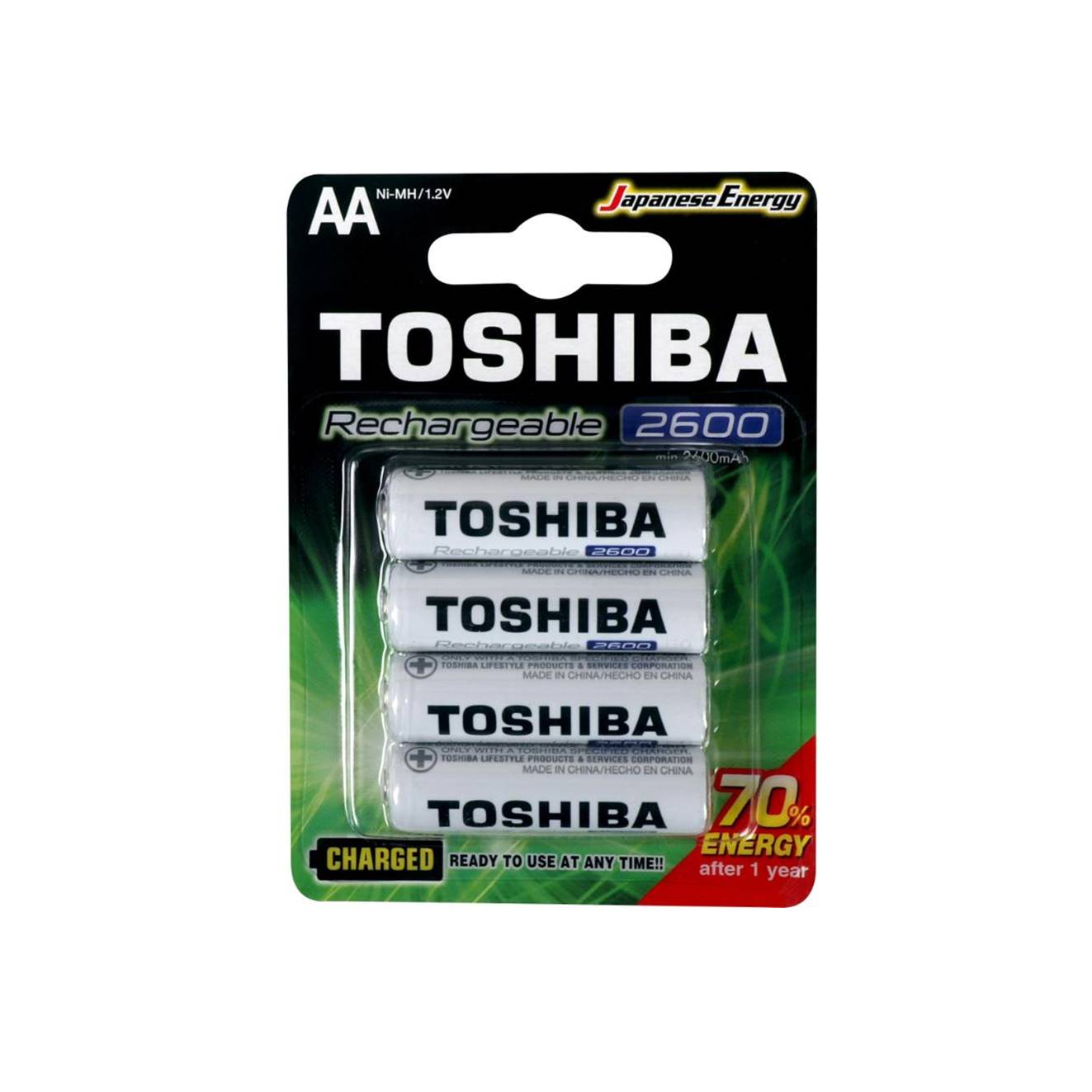 PILHA RECARREG.TOSHIBA PEQ.AA C/04UN