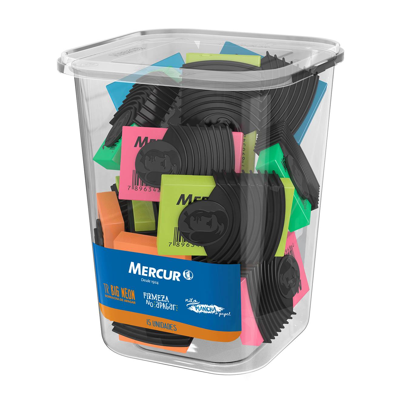 BORRACHA MERCUR TR-BIG NEON SORTIDA 