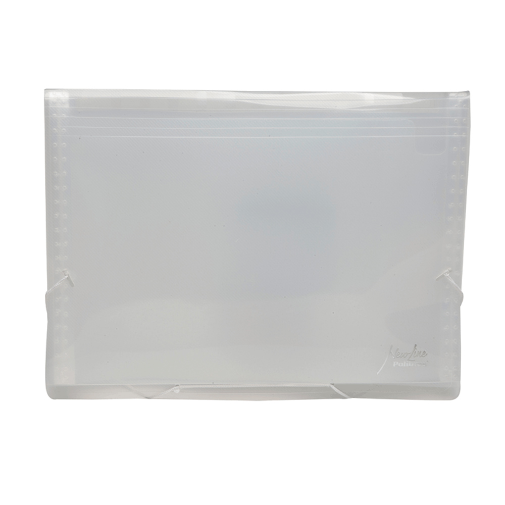 PASTA SANF POLIBRAS A-4 12 DIV.CRISTAL