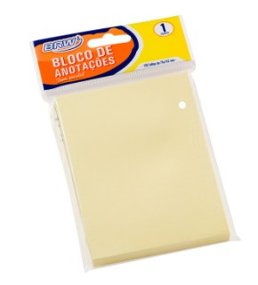 BLOCO ADESIVO 76X102 C/100FLS AM PASTEL