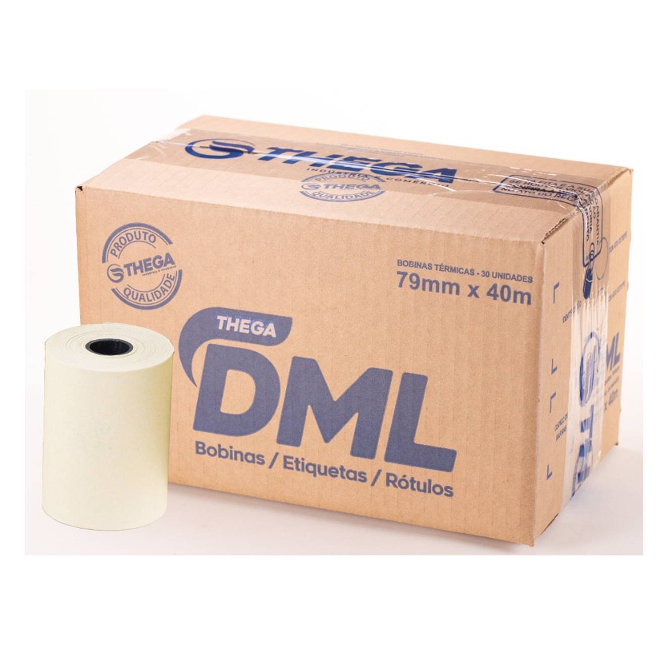 BOBINA TERMICA 79 X 40 AMARELA 48G