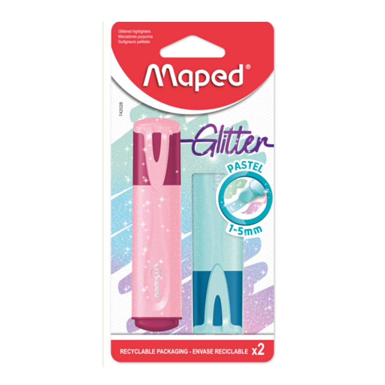 MARCA TEXTO BLISTER TON PASTEL GLIT.02UN