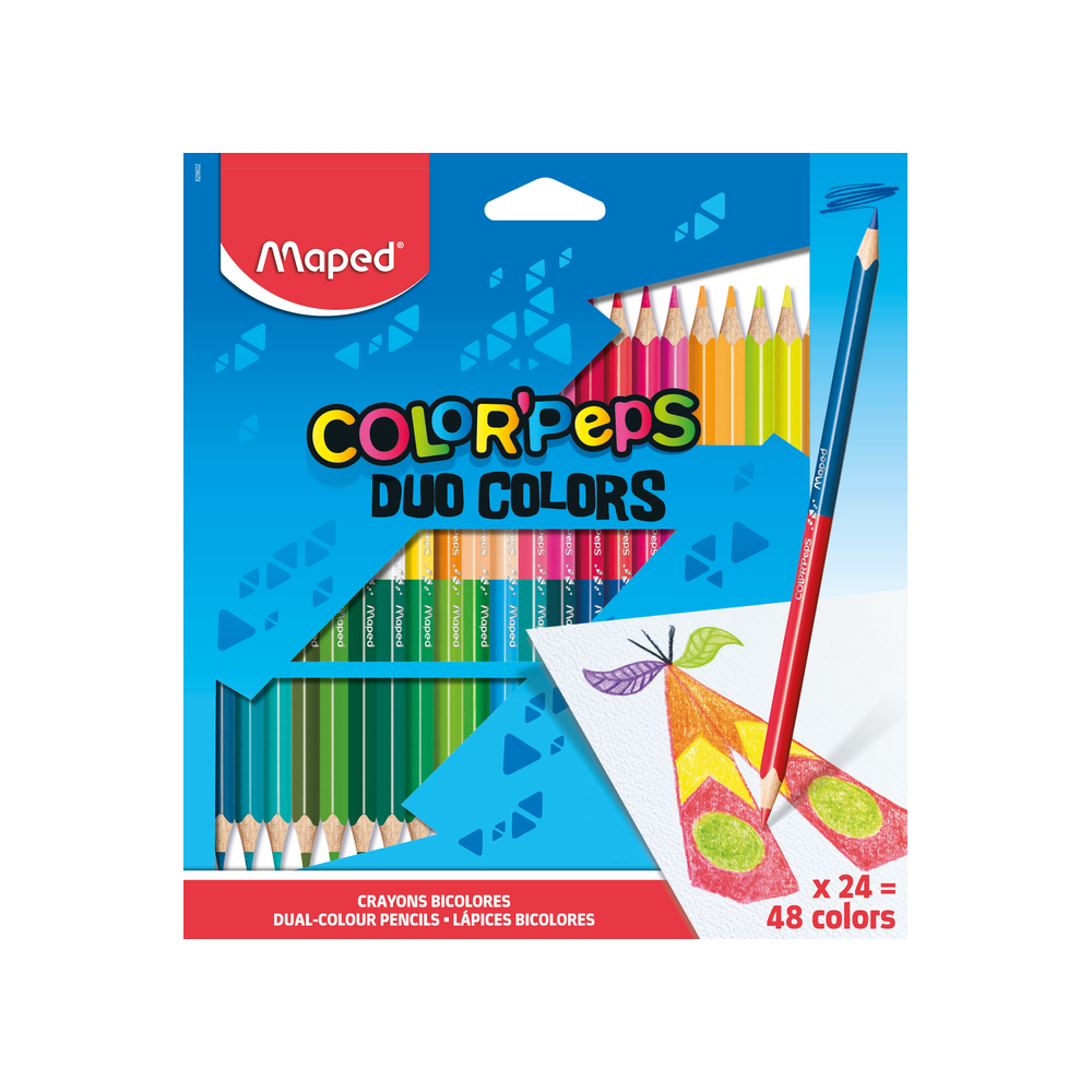 LAPIS COR MAPED BI-COLOR 24UN/48 CORES 