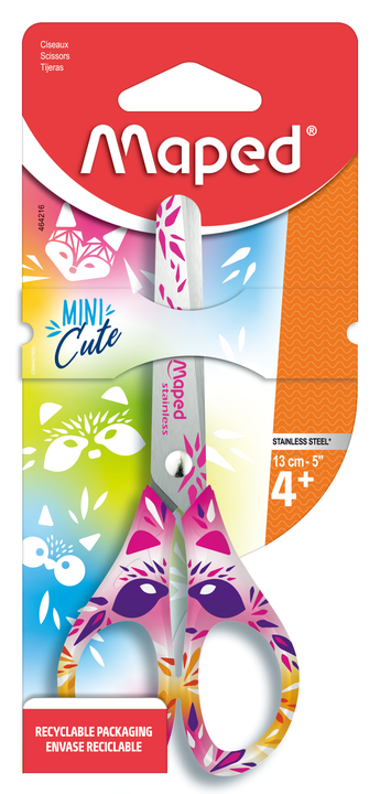 TESOURA ESC.BLISTER 13 CM MINI CUTE SORT