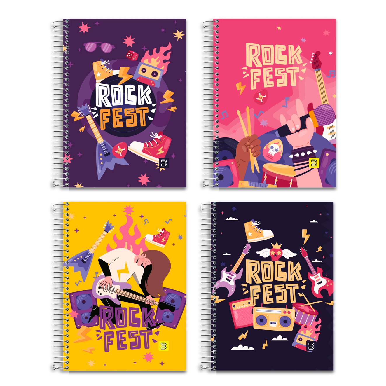 CAD.01 MAT.C.DURA 80FLS ROCK FEST M.P 