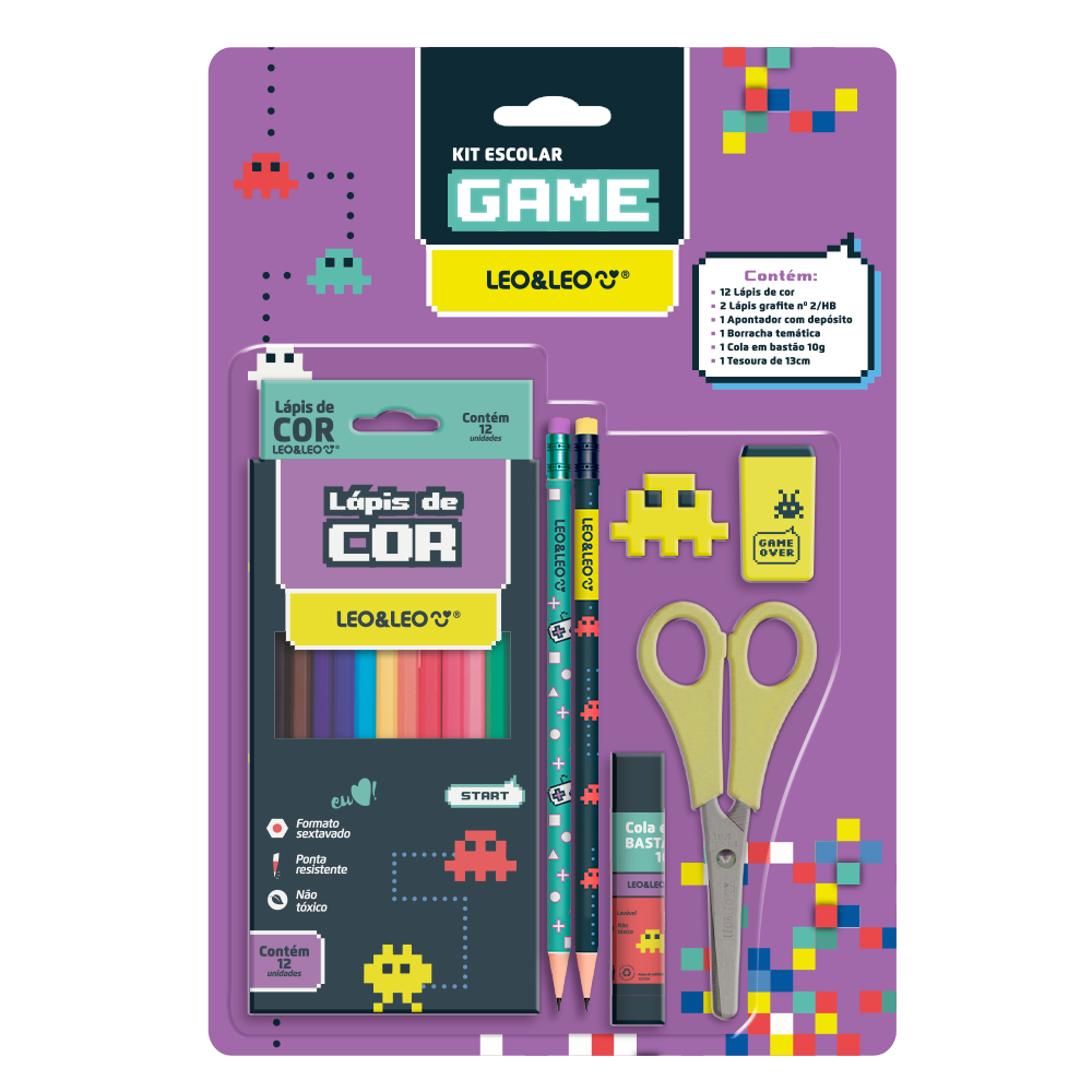KIT ESCOLAR LEO&LEO GAME C/07 PCS