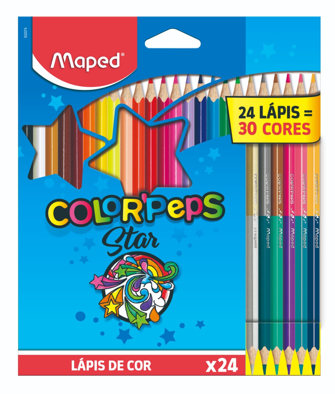 LAPIS COR MAPED BI-COLOR 24UN/30 CORES