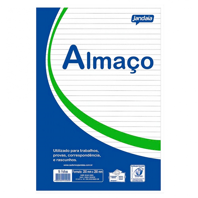 PAPEL ALMACO PAUTADO PC C/200 FLS BASIC