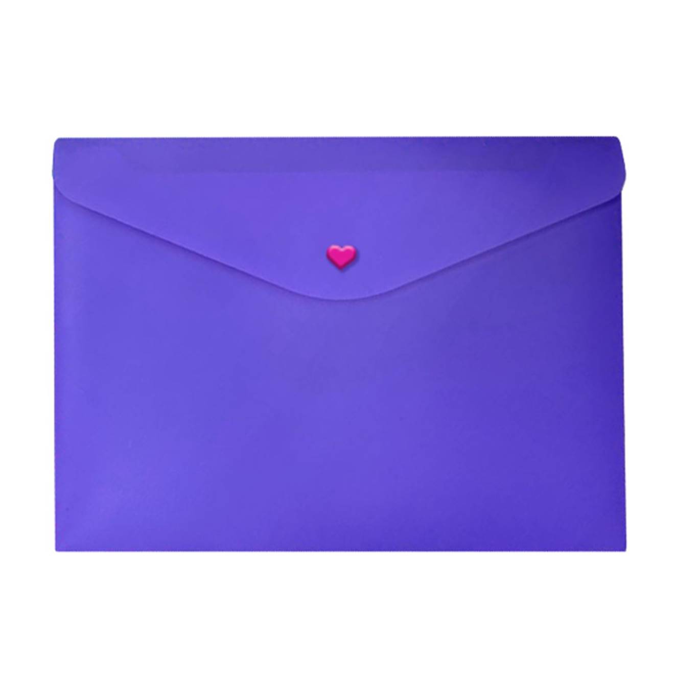 ENVELOPE BOTAO DELLO A-4 PP FULL ROXO