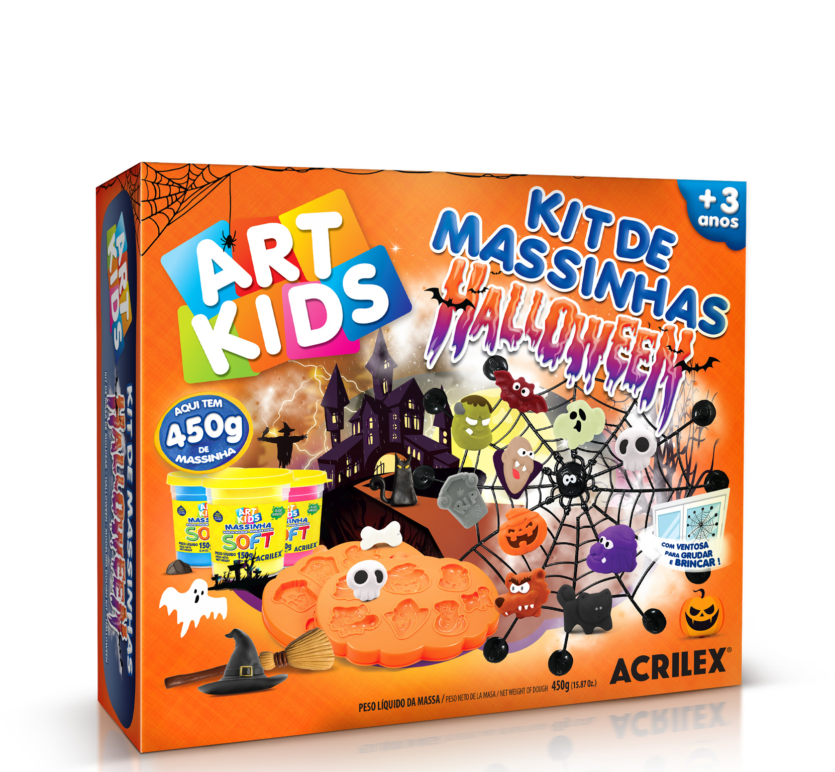 KIT MASSINHA HALLOWEN C/450G 