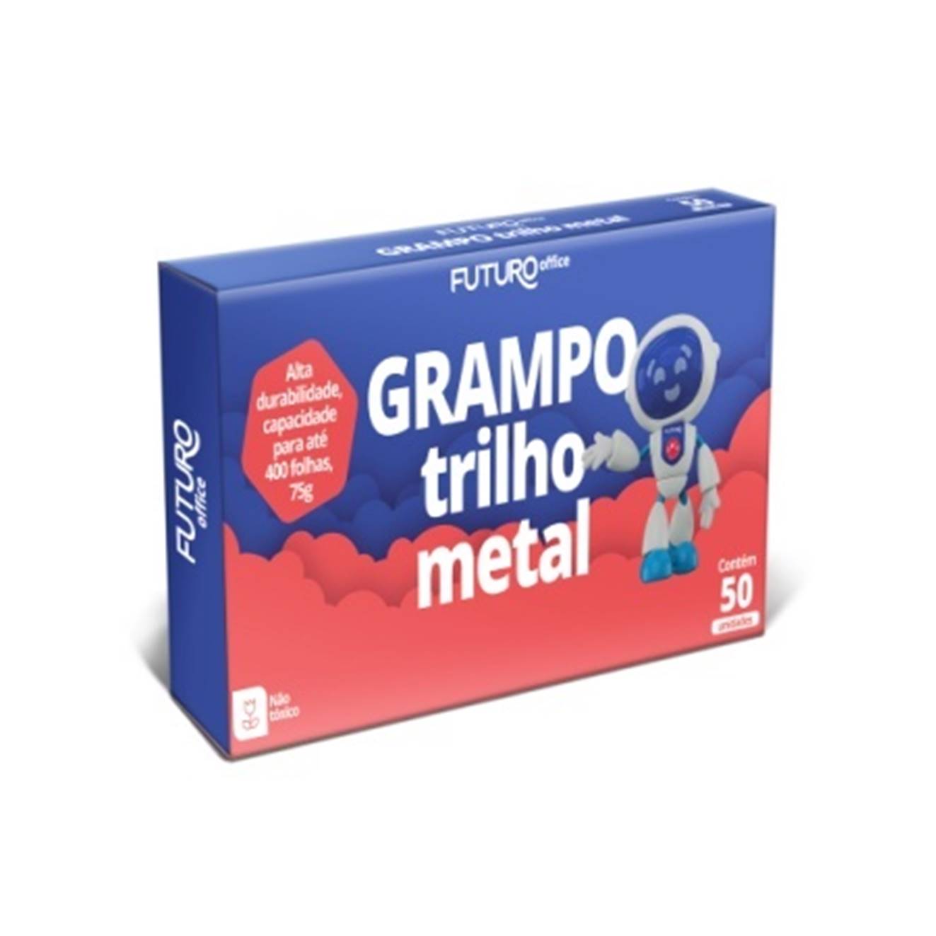 GRAMPO TRILHO METAL CX C/50 PARES