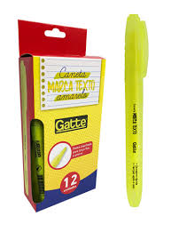 Marca Texto Gatte Cor Amarelo