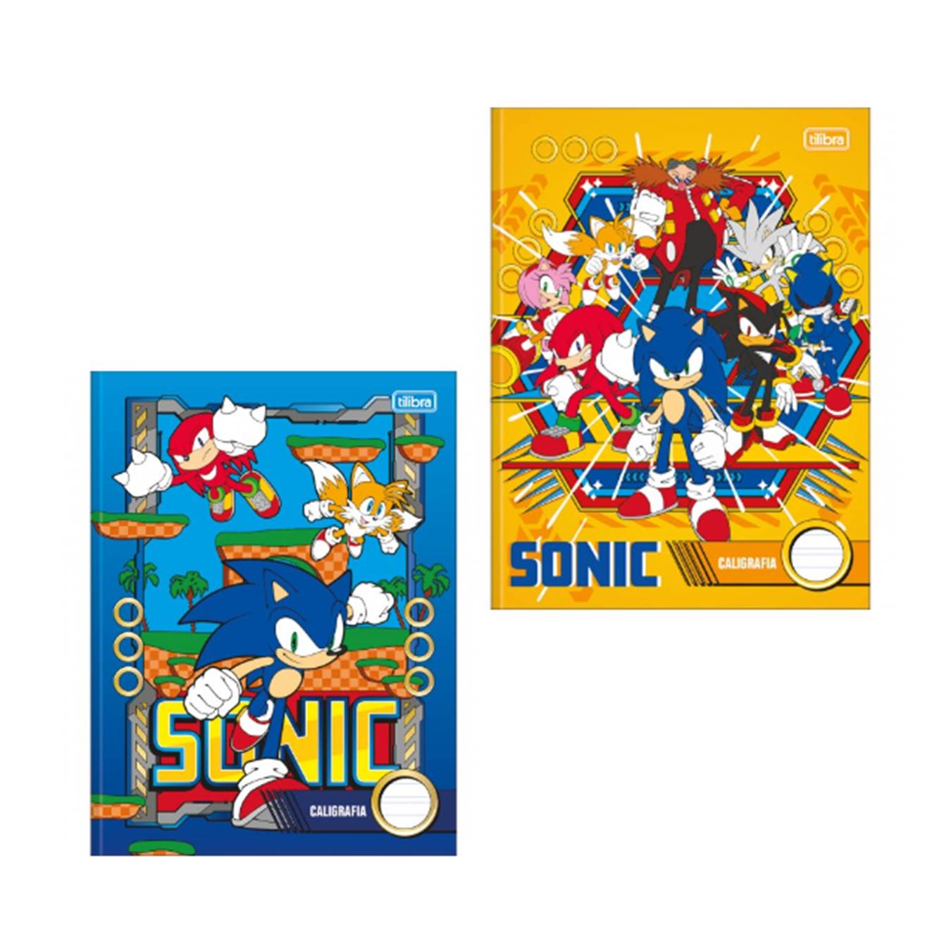 Caderno Caligrafia Licenciado Brochura Capa Dura Universitário 40 Folhas Sonic