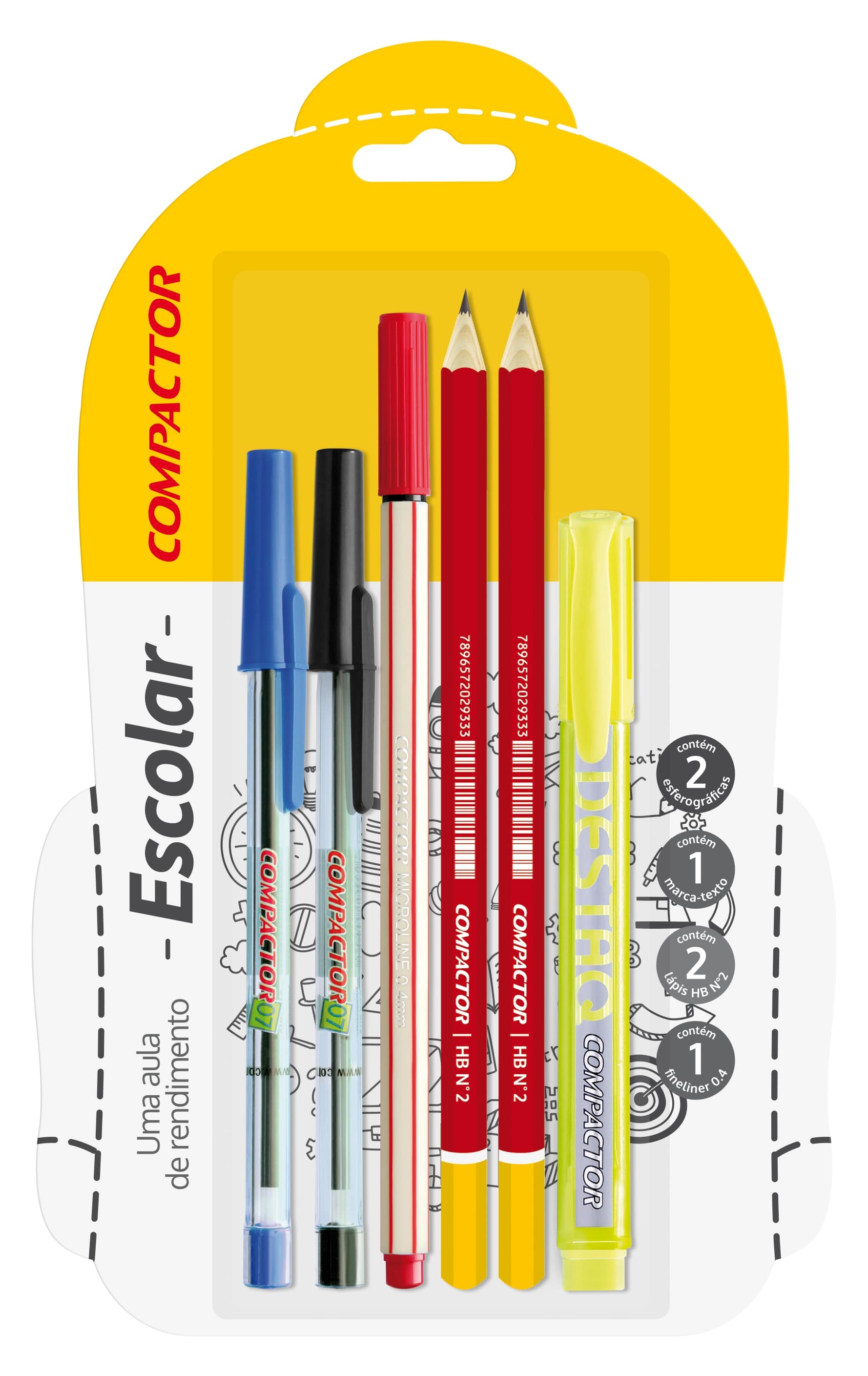 KIT ESCOLAR N.3 COMPACTOR C/06 PECAS