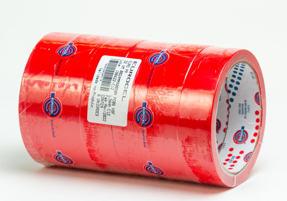 FITA DUREX PP-32 COLOR 18X50 VERMELHA