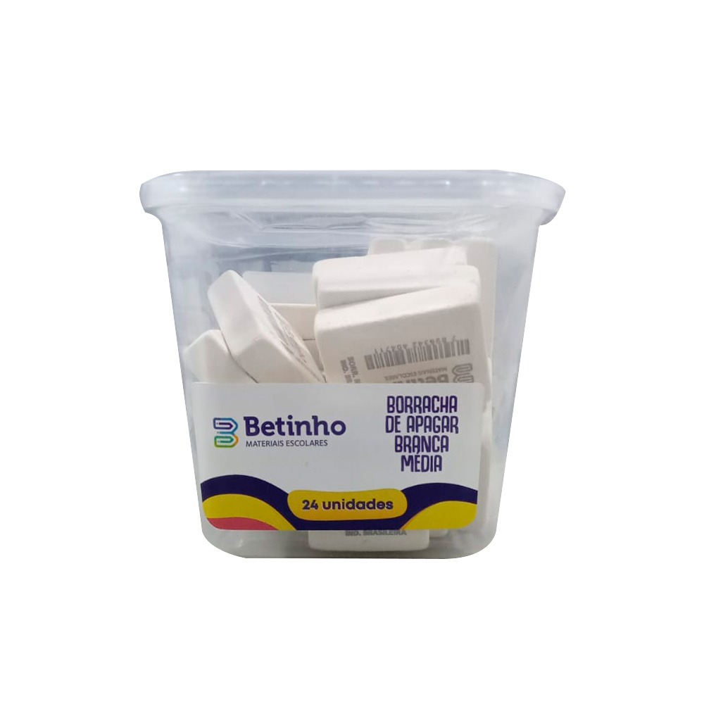 BORRACHA BETINHO MEDIA C/24UN BRANCA