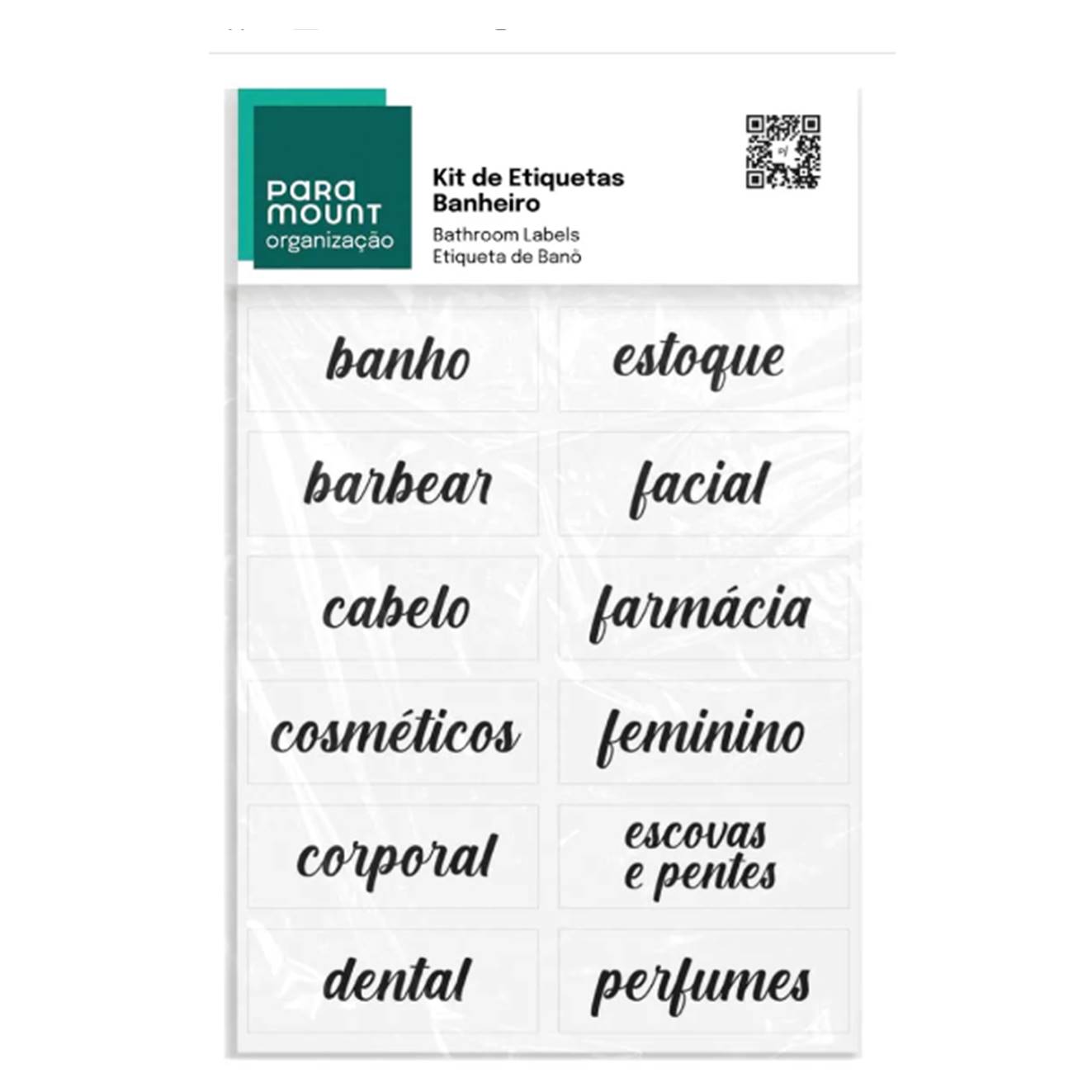 ETIQUETA BANHEIRO KIT C/12UN