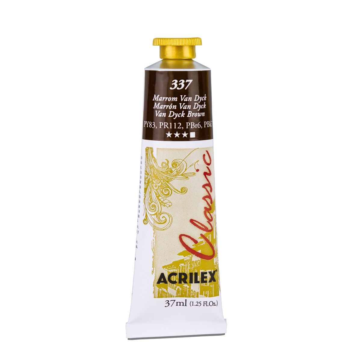 TINTA OLEO PARA TELA 37ML MARROM VAN DYC