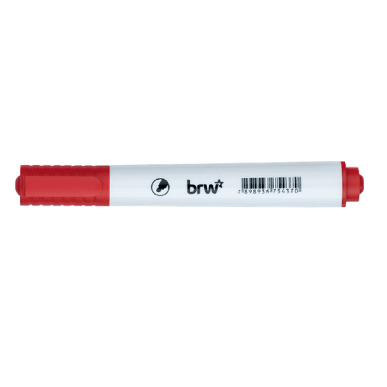 MARCADOR QUADRO BRANCO BRW VERMELHO 