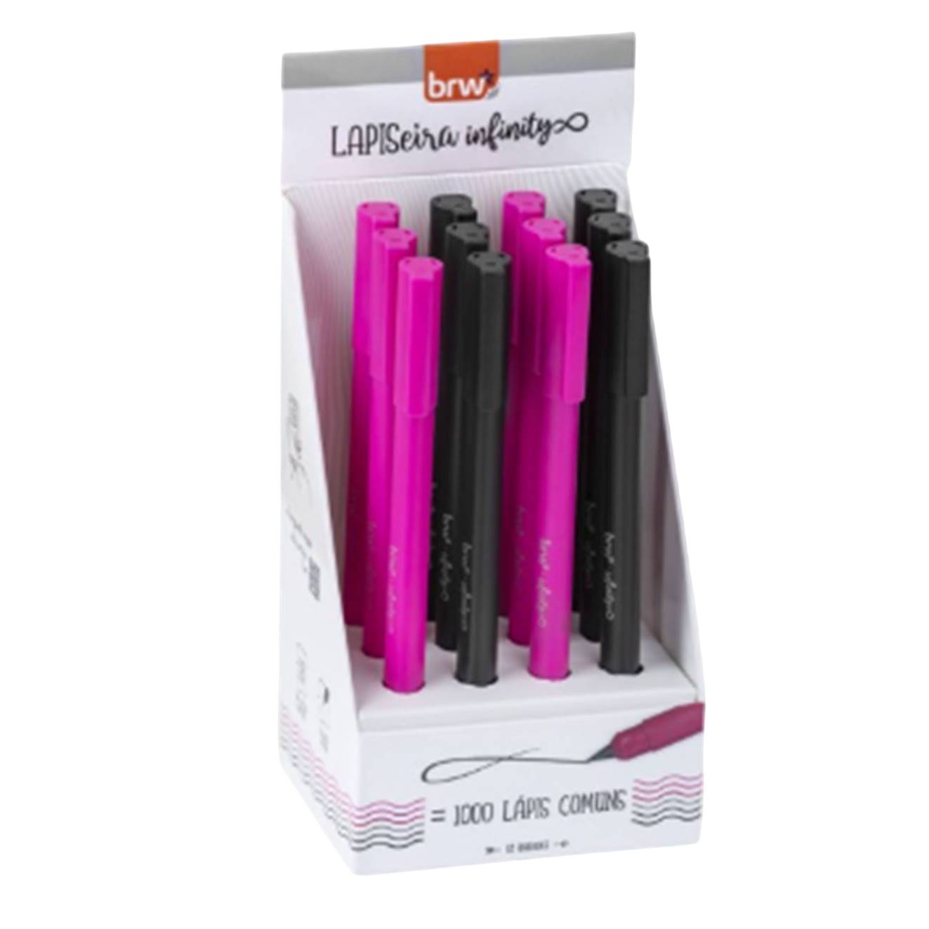 LAPISEIRA 0.5 BRW INFINITA PRETA/ROSA