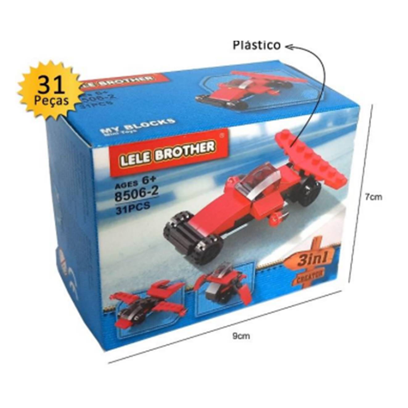 BRINQUEDO BLOCO MONTAR 31 PCS ASH-154590