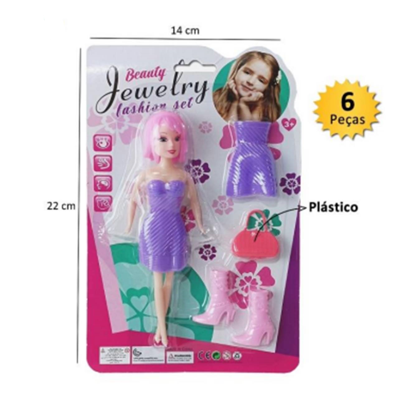 BRINQUEDO BONECA C/ACESSORIOS 06 PCS 